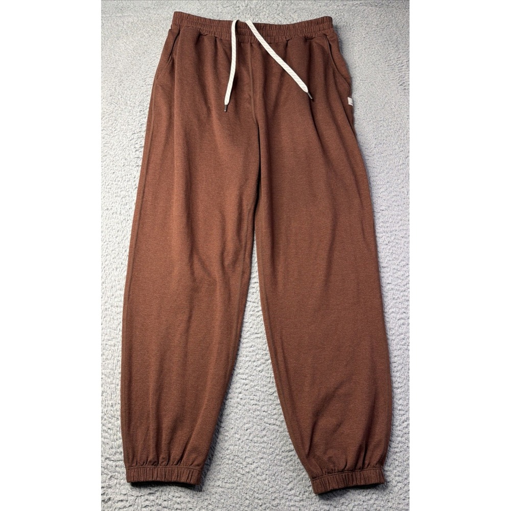 Vuori Joggers Womens Size Medium Rust Brown Lightweight Elastic Waist Joggers